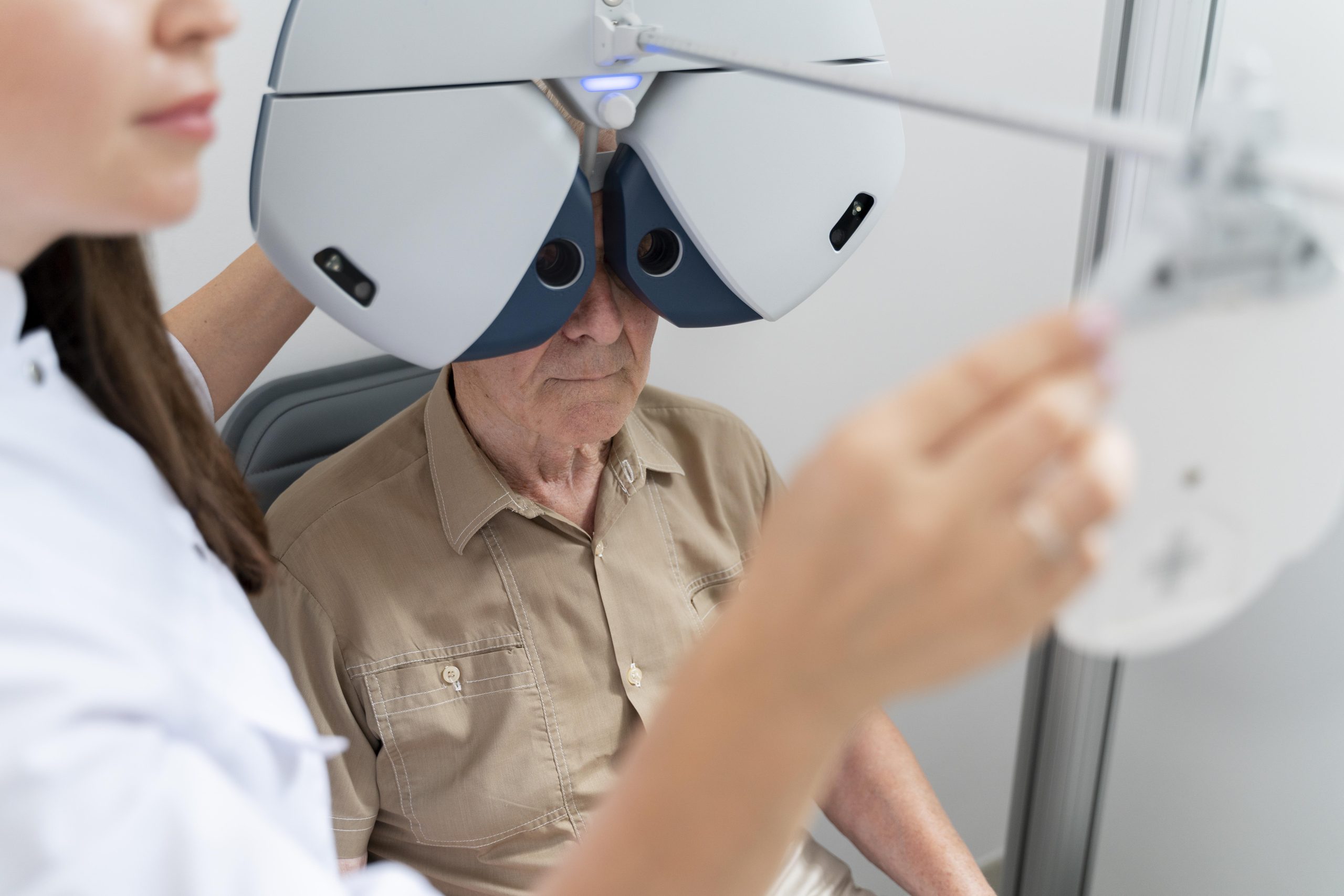 man having eye sight check ophthalmology clinic (1)